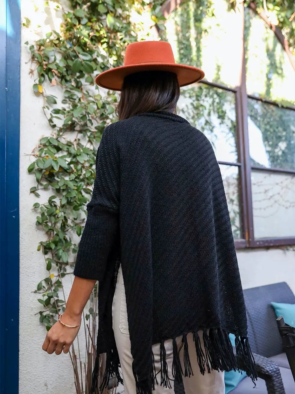Turtle neck Poncho