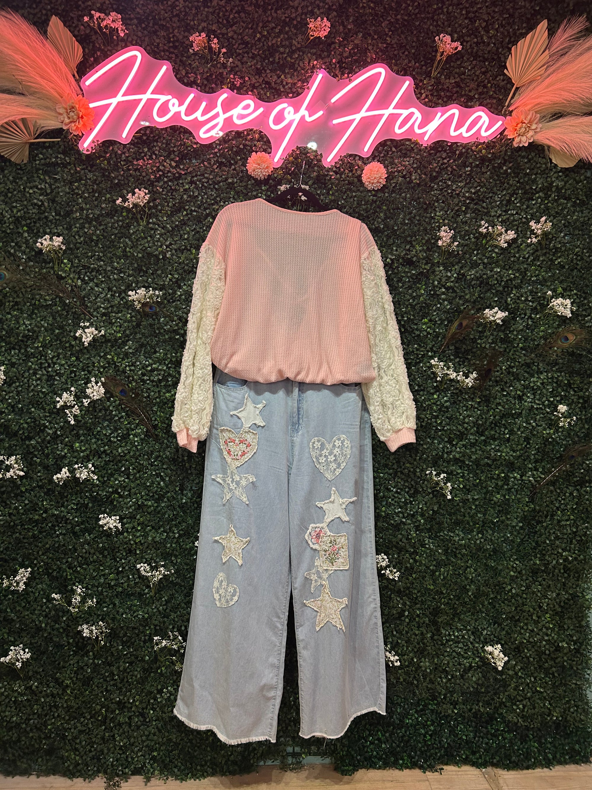 Denim Patch Work Jeans