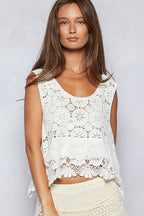 Lace Ruffle Top