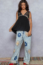 Floral Lace Tank