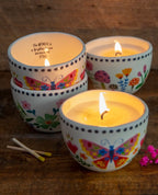 Secret message candle