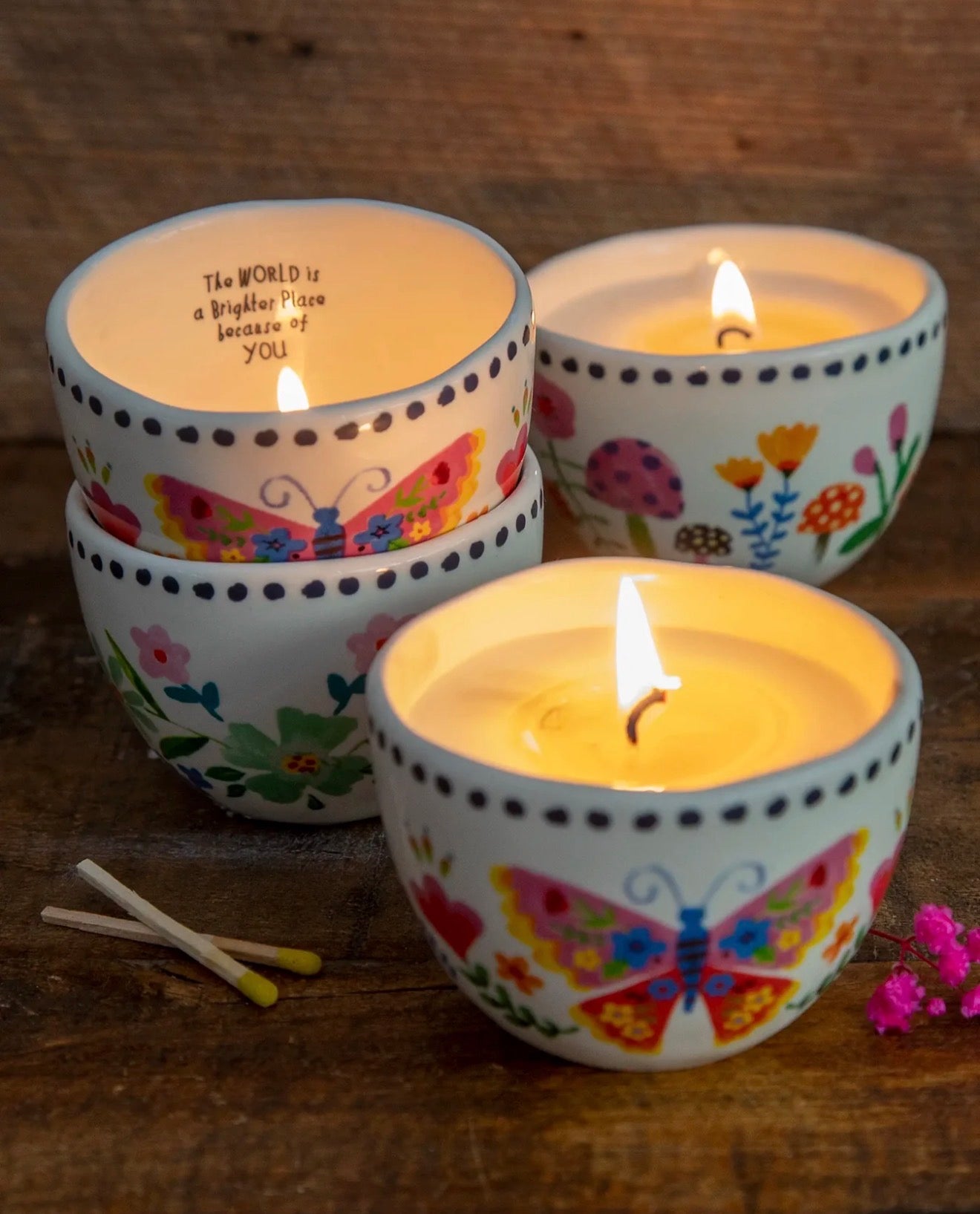 Secret message candle