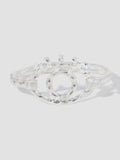 Hammered Metal Evil Eye Bracelet
