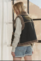 Denim Faux Fur Jacket