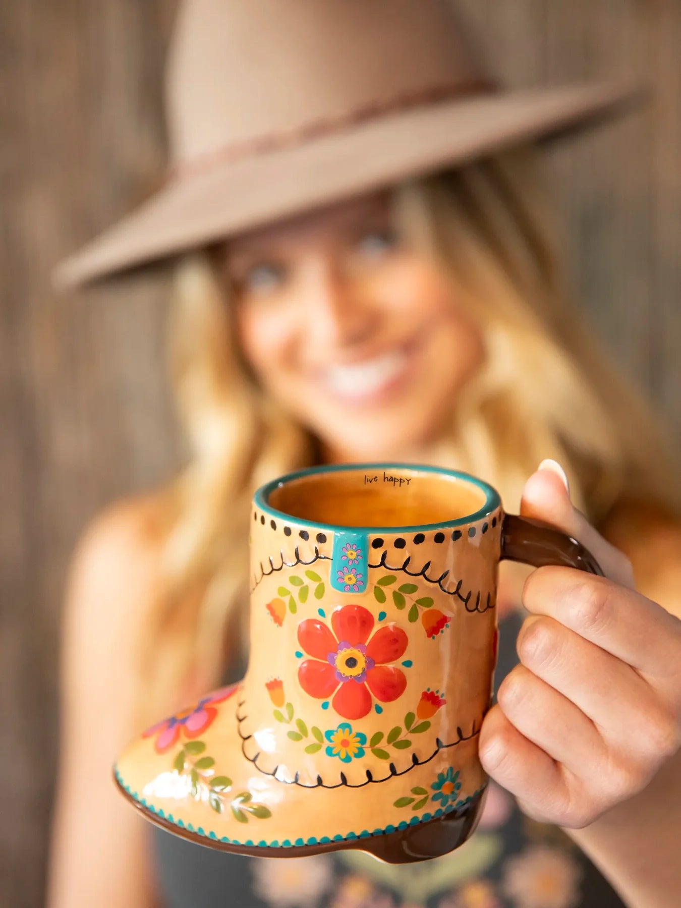 Cowboy boot mug