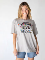 Support Live Music Boyfriend Tee