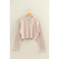 Waffle Long Sleeve Button Down Taupe
