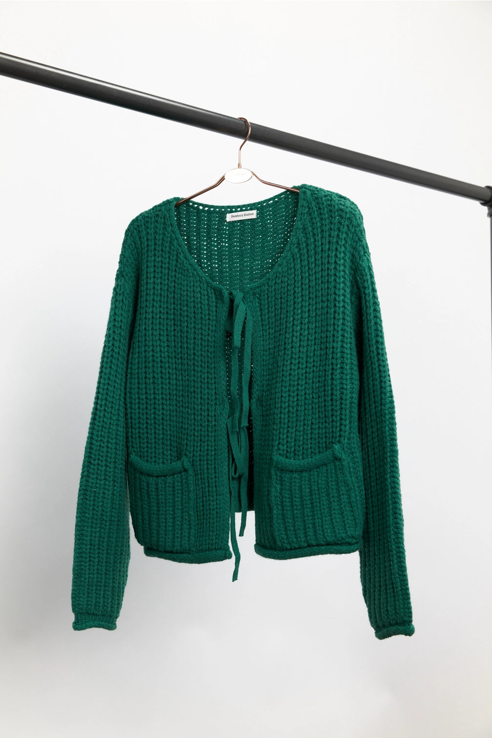 Tie-Front Knit Cardigan