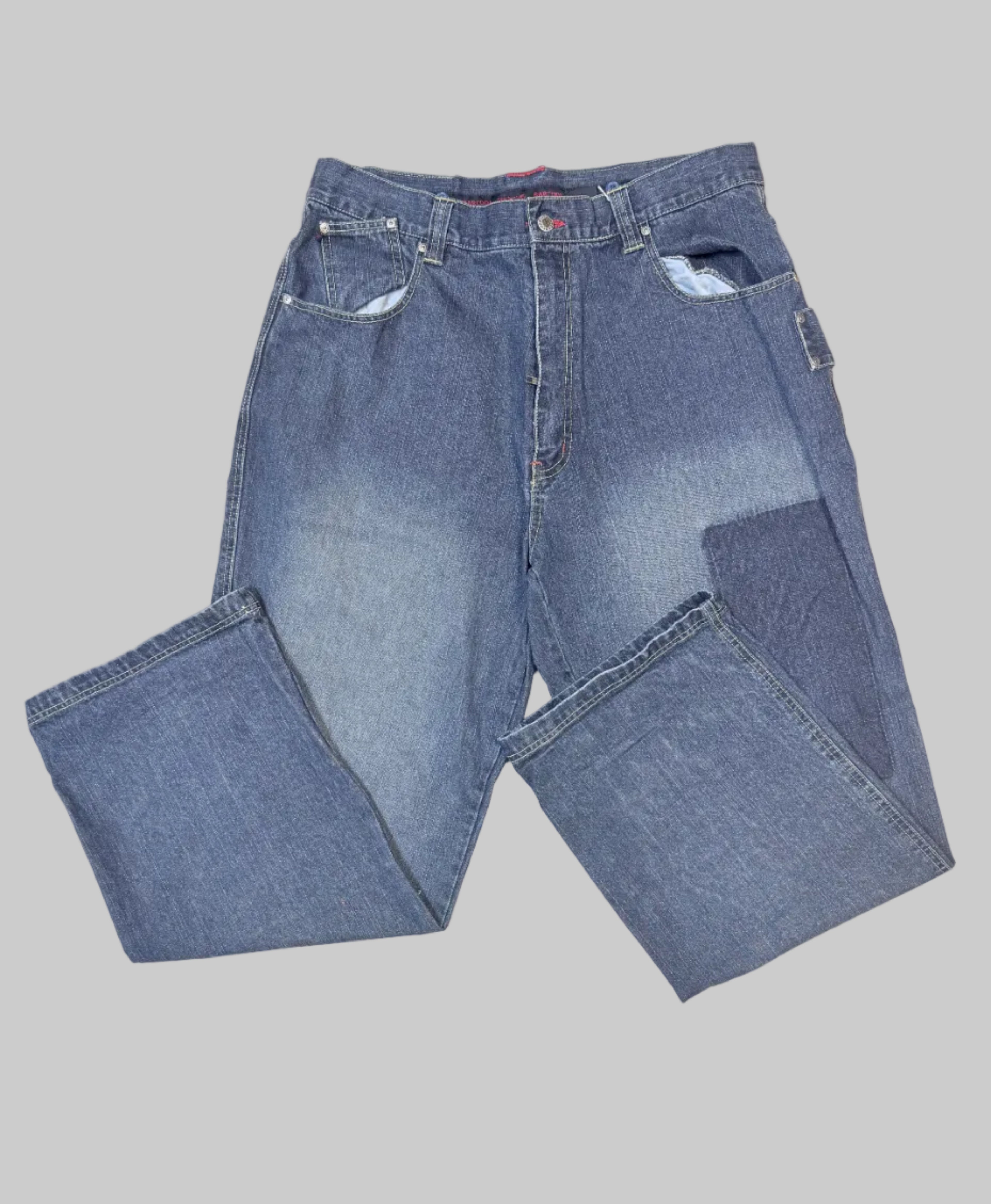 Vintage Barcode Jean Denim Jacket & Pant set