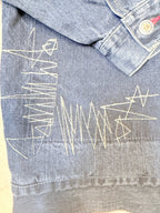 Vintage Barcode Jean Denim Jacket & Pant set