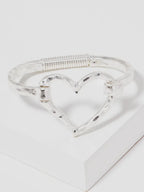Hammered Metal Heart Bracelet