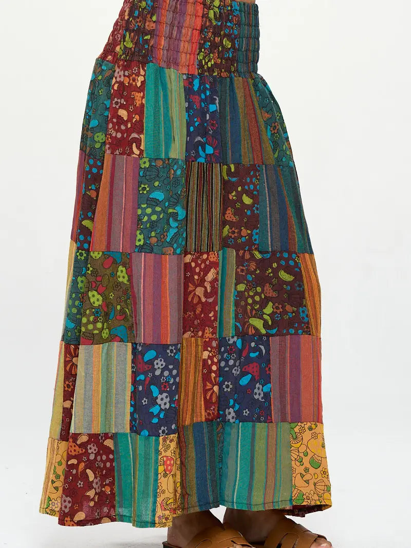 Smoked Patchwork Skirt/ Dress