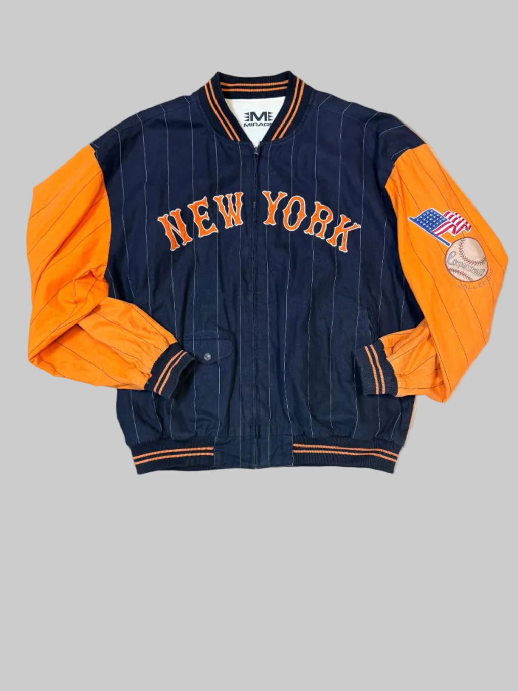 Rare EME Mirage Reversable NY GIANTS Jacket  XL