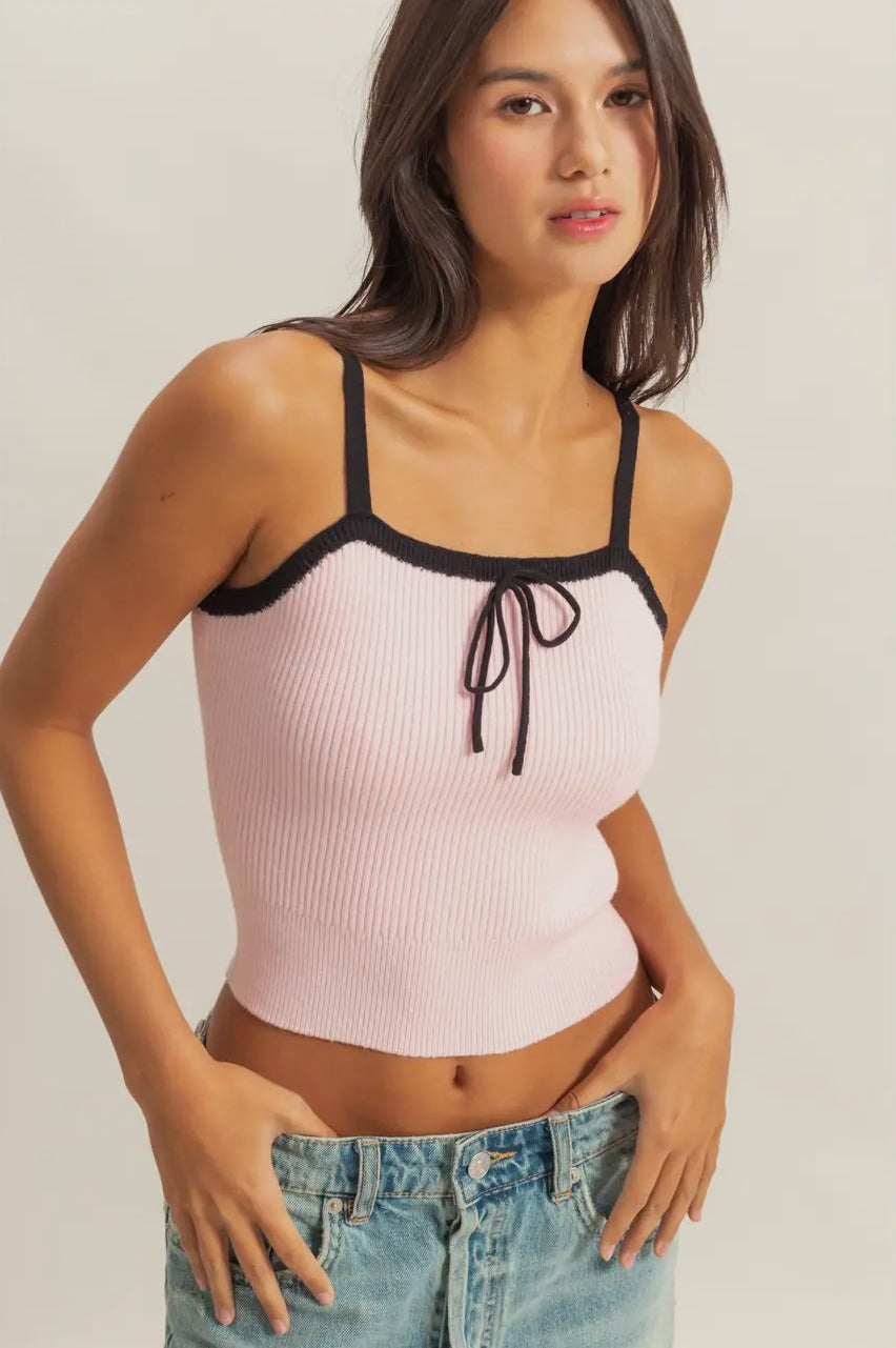 Ribbon knit Top