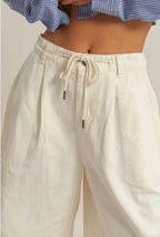 Coastal Linen Culotte Shorts