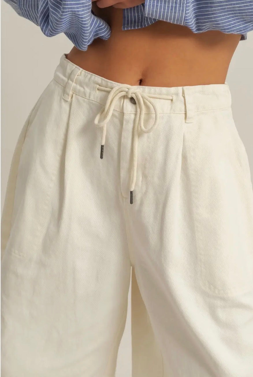 Coastal Linen Culotte Shorts