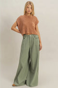 Pocket detail sweater top