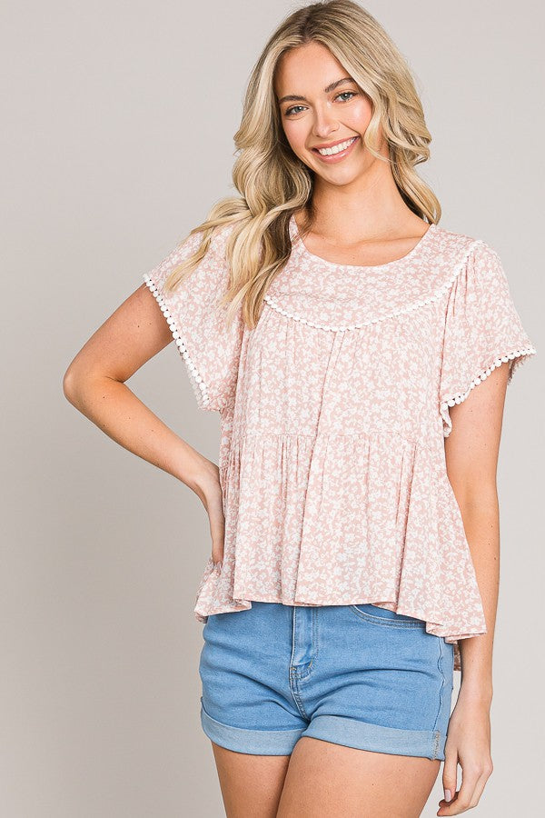 Ruffle Spotted Top