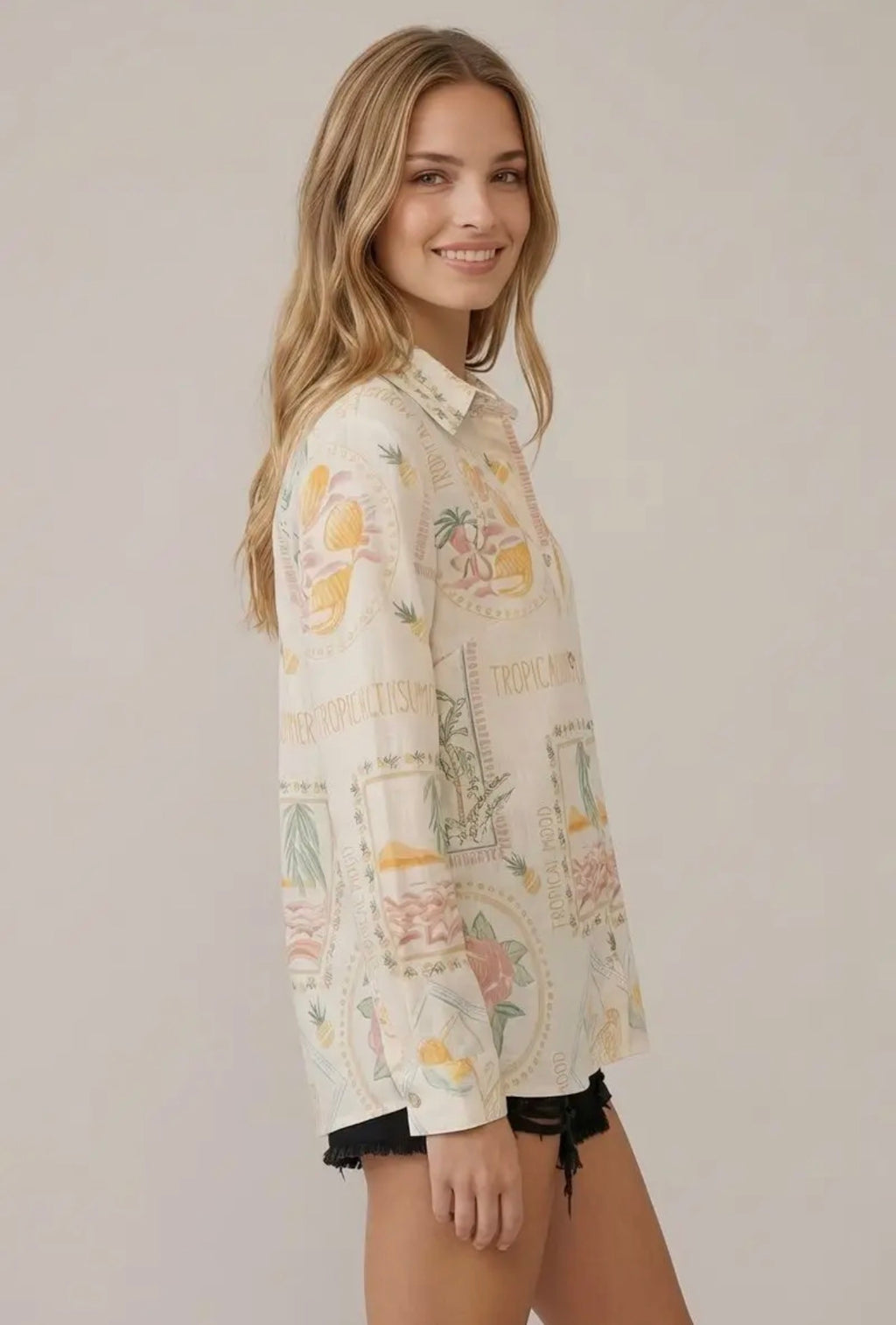 Paradise Button Down