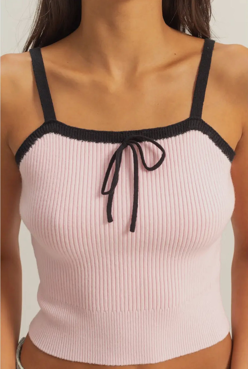 Ribbon knit Top