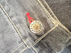 Vintage Barcode Jean Denim Jacket & Pant set