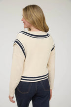 Side tie knit sweater vest