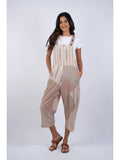 Ethereal Stripes Chic Patchwork Overalls