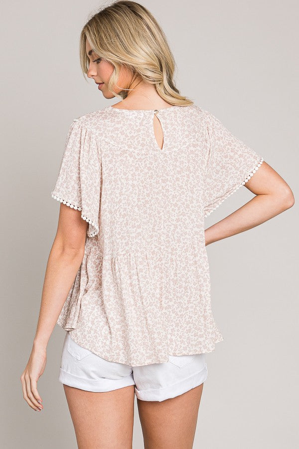 Ruffle Spotted Top