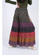 Patchwork Rayon Palazzo Pants