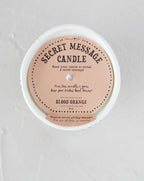 Secret message candle