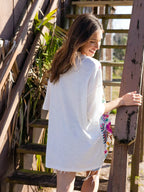 Floral Print Oversized Shirt