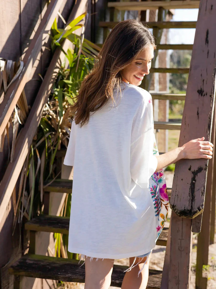Floral Print Oversized Shirt