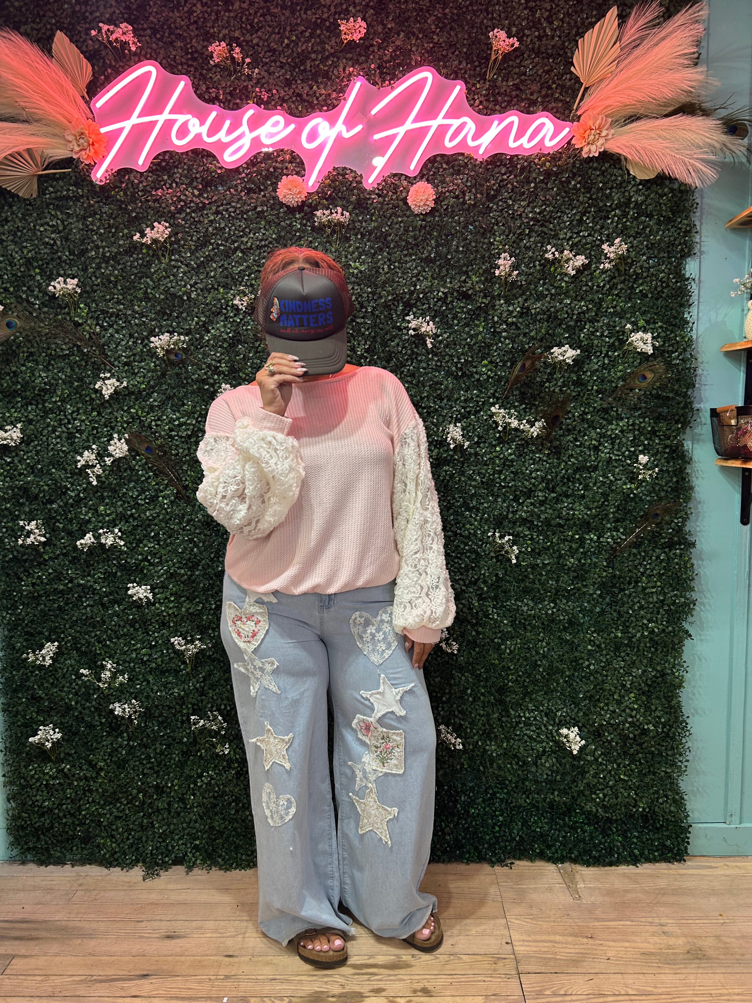 Denim Patch Work Jeans