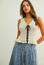 Knit Tie Top