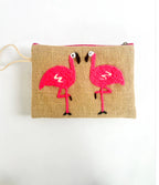 Burlap wrist bags