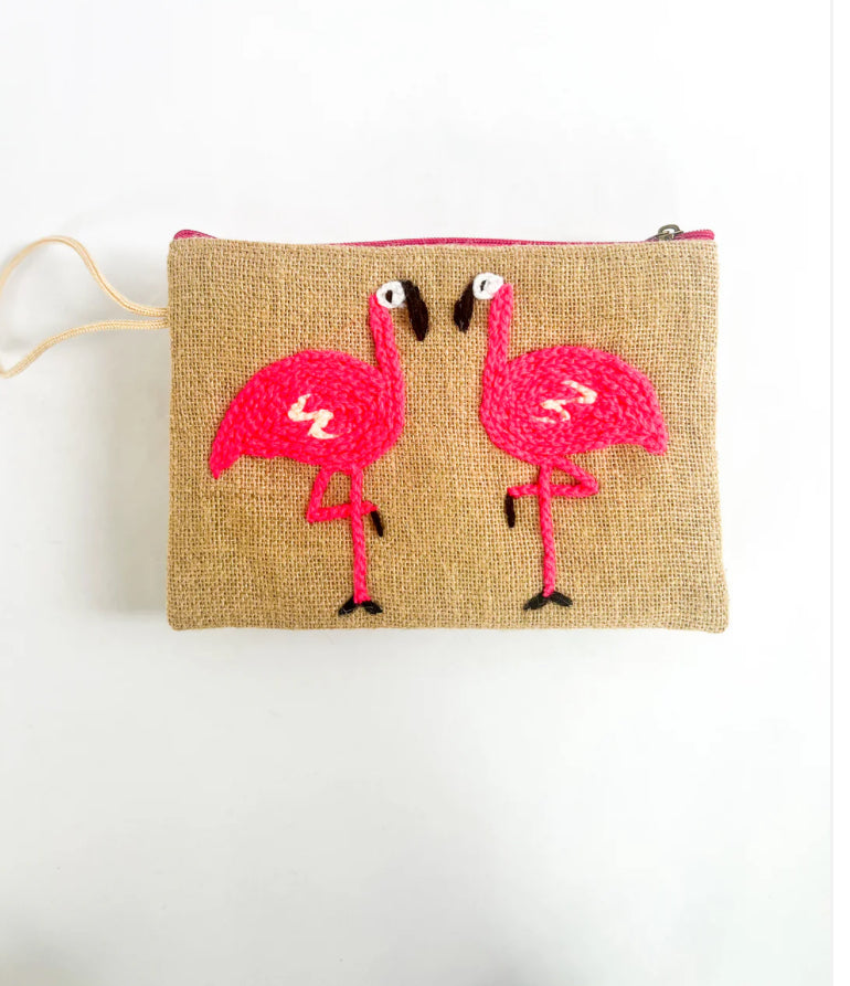 Burlap wrist bags