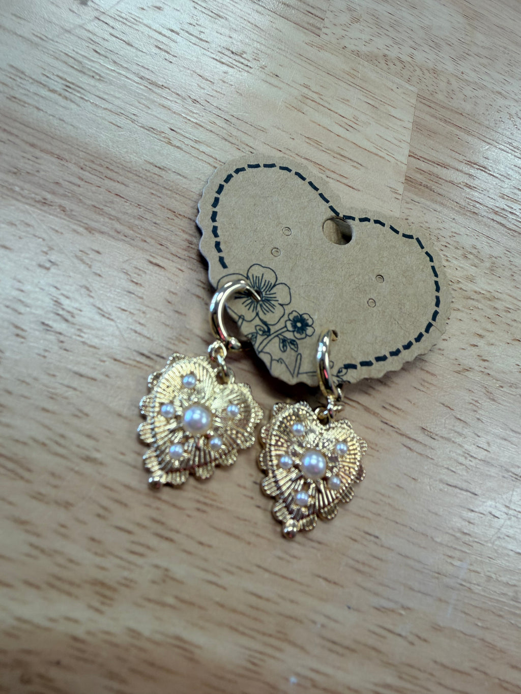 Gold hearts