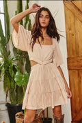 Cut out mini dress