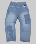 Vintage Barcode Jean Denim Jacket & Pant set