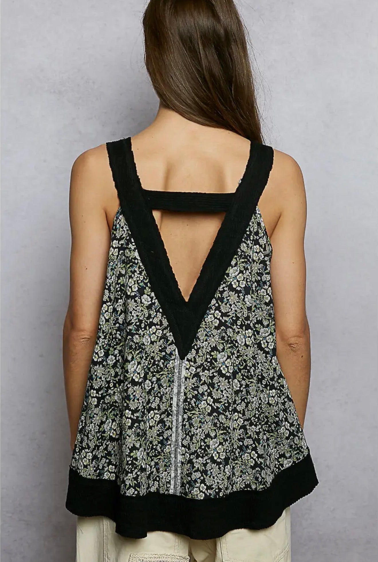 Midnight Meadow Patchwork Tank