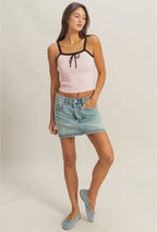 Ribbon knit Top
