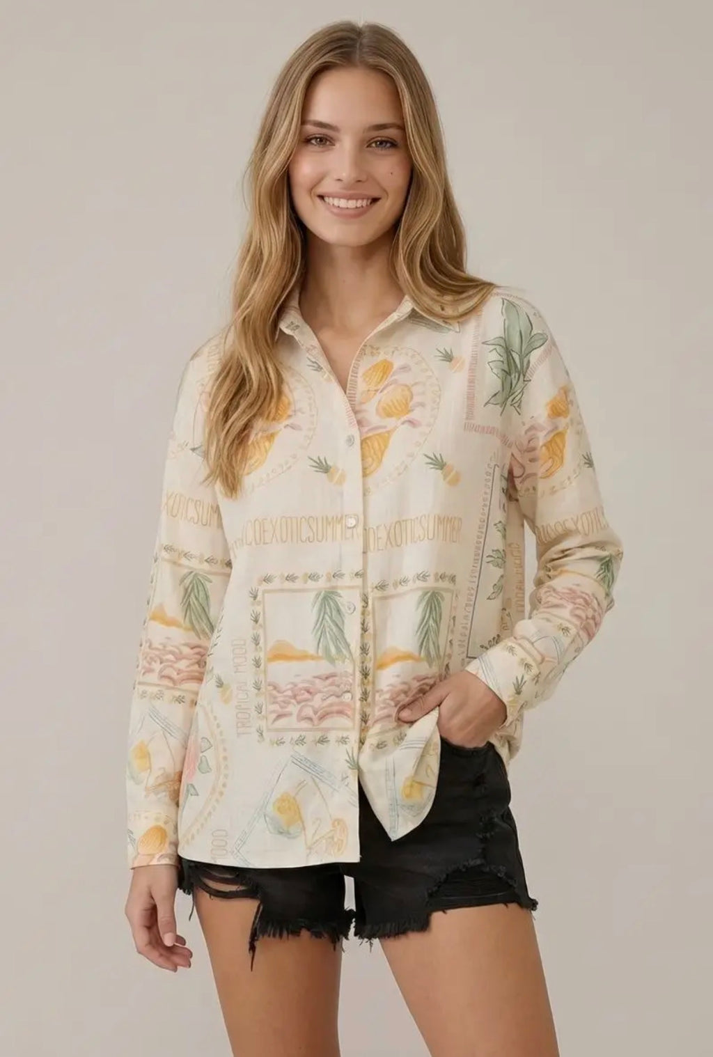 Paradise Button Down