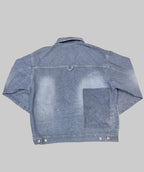 Vintage Barcode Jean Denim Jacket & Pant set