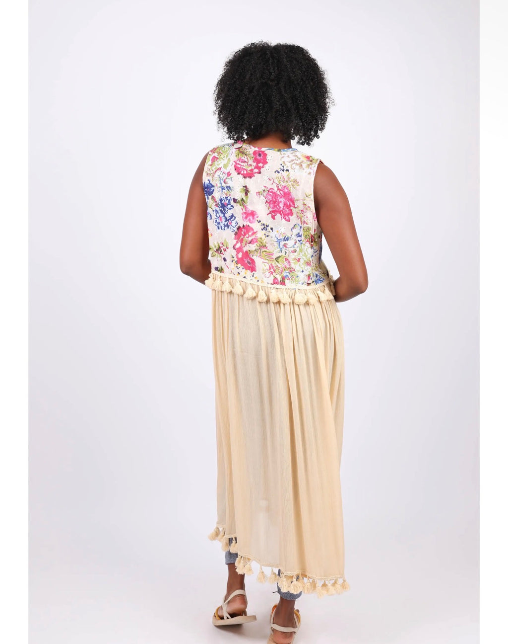 Spring Meadow Tassel vest