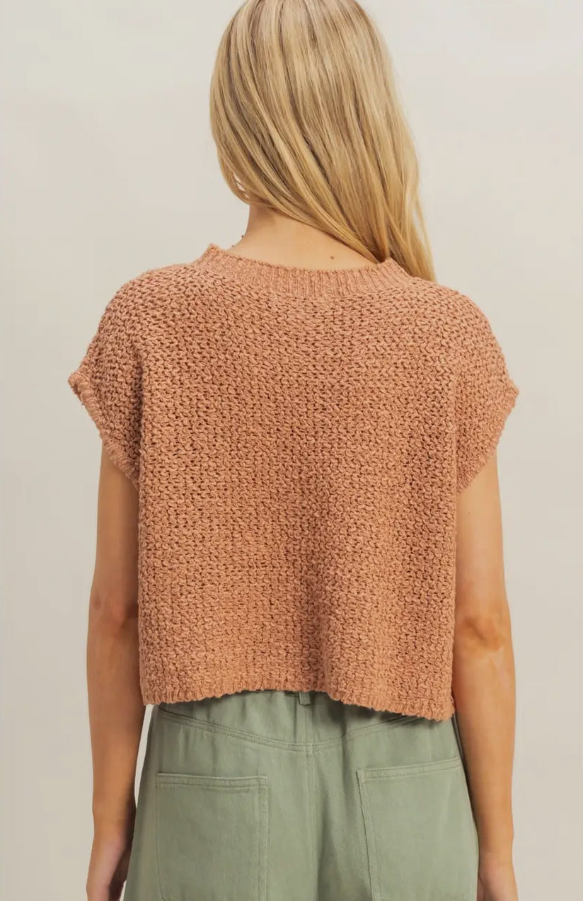 Pocket detail sweater top