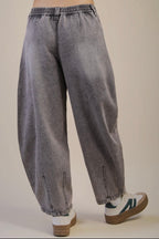 Barrel Acid Wash Jeans