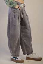 Barrel Acid Wash Jeans