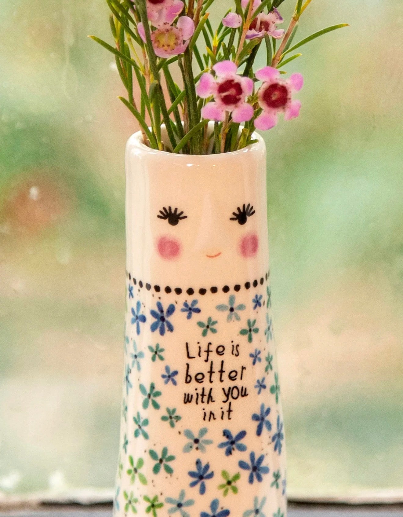 Life is better with you in it vase
