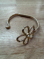 Hammered Flower Clasp