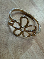 Hammered Flower Clasp
